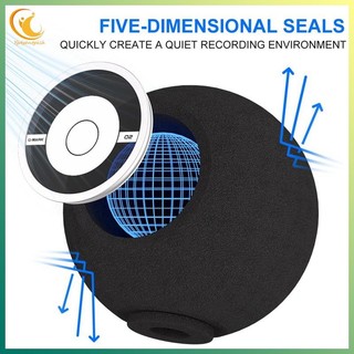 [Ygdgentgklh.vn] G-MARK O2 Micrô Wind Pop Filter Shield Acoustic cho Record Studios Mic Cách ly giọng hát hấp thụ âm thanh Kính chắn gió