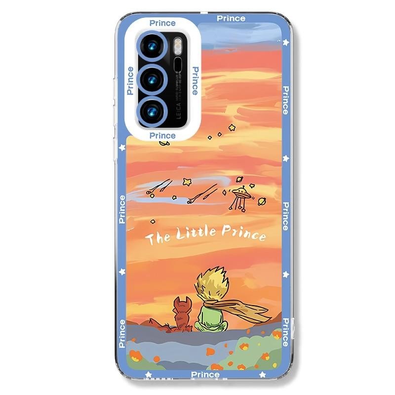 Ốp Điện Thoại Di Động Họa Tiết Hoàng Tử Bé Cho IPhone 16 15 14 13 Mini 12 11 Pro 78 Plus X XS XR 6 6S Ốp Lưng Anime Hoạt Hình Vỏ Silicon Mềm Trong Suốt