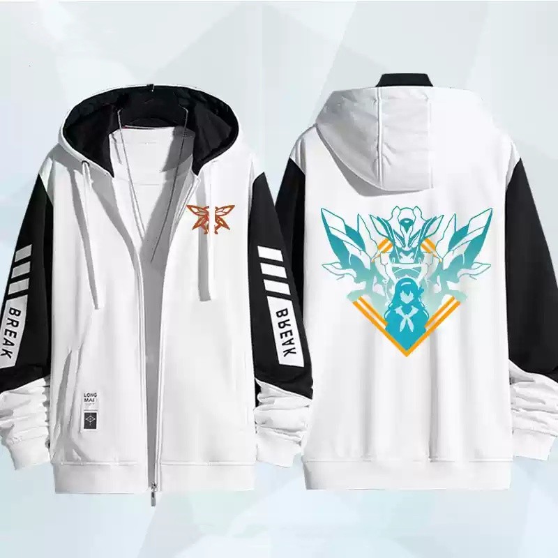 Honkai Star Rail Firefly áo khoác dây kéo Áo khoác Hoodie cardigan dài tay Top Plus Size