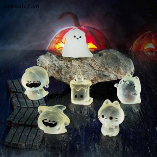 [Khii mù] đồ trang trí Halloween dạ quang Bát bí ngô Bộ xương ma Phong cảnh vi mô Mô hình nhà búp bê Nội thất ô tô Trang trí máy tính để bàn tại nhà {đồng chơi}