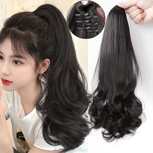 Tóc giả đuôi ngựa dài xoăn tự nhiên thời trang nữ