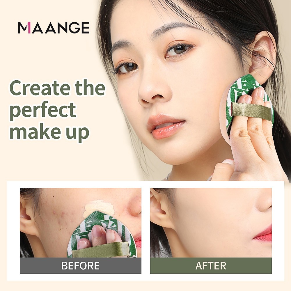Ảnh Mút Tán Kem Nền MAANGE Mút Tán Phấn Trang điểm Mềm Mịn Đàn Hồi Kèm Hộp Đựng 1628 2