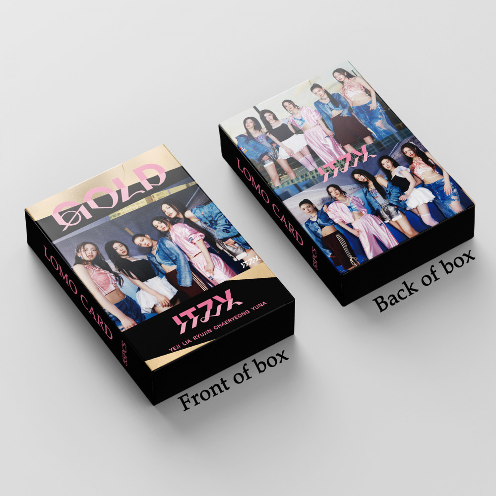 Linxx 55 Chiếc ITZY GOLD Album Lomo Card Kpop Photocards Bưu Thiếp Series