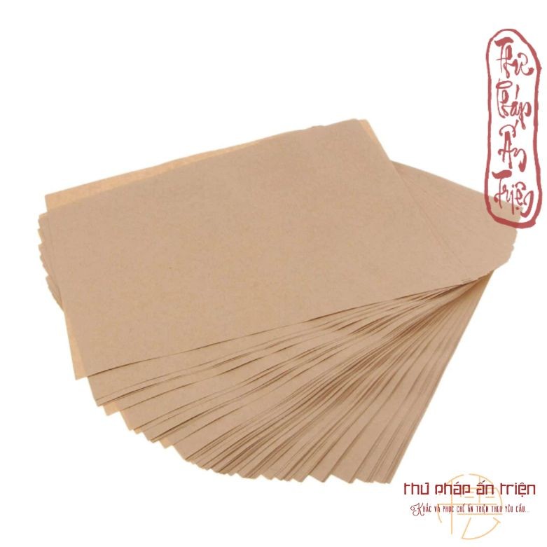 GIẤY XI MĂNG NGOẠI 100 TỜ GIẤY KRAFT NGA ( giấy xi măng nâu ) KHỔ A4 DÙNG ĐỂ ĐÓNG SÁCH GIẢ CỔ/ GÓI QUÀ miễn phí vận c