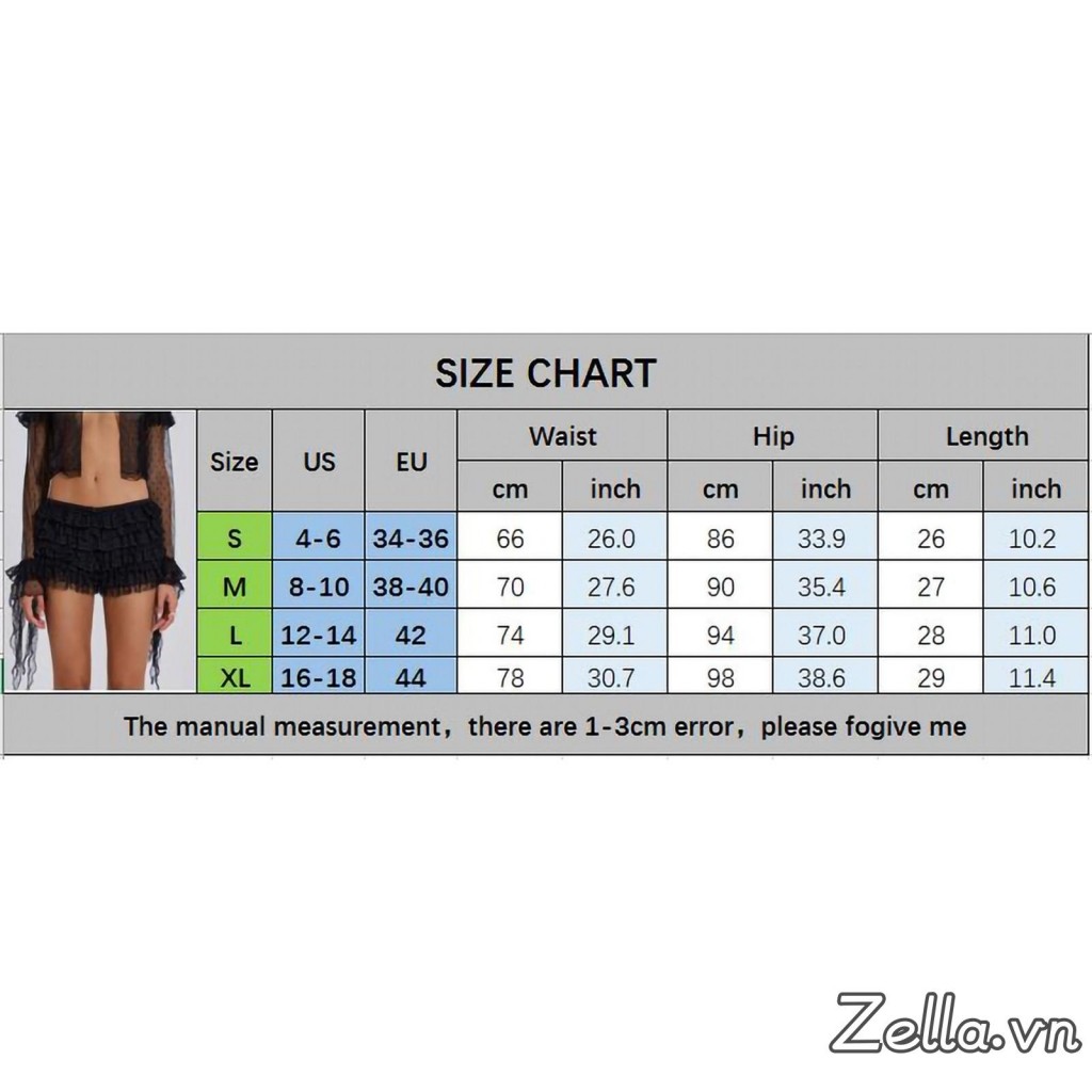 Quần Short Lcae Nữ Mùa Hè Xù Lớp Co Giãn Eo Bloomers Quần Ngắn