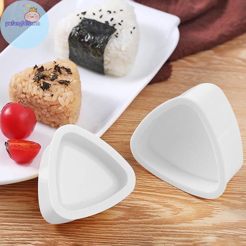 Pufangbliss Khuôn Sushi Máy Làm Sushi Cơm Thực Phẩm Báo Chí Cấp Tam Giác Máy Làm Sushi Khuôn Bento Nhà Bếp Tiện Ích Bộ VN