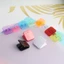 SA 10 Chiếc Vuông Kẹp Giấy Acrylic Kẹp Giấy Tập Tin Tổ Chức Kẹp Cho Túi Thủ Công Tài Liệu Biên Nhận Tổ Chức Ảnh