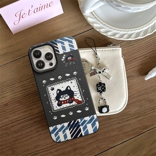 Ốp Lưng iPhone TPU Hoạ Tiết Da Mềm Mèo Đen Chống Sốc, Chống Bẩn Cao Cấp - iP X/XS/11/12/13/14/15/16/17/Plus/Pro/Max/Air