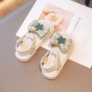 sandal bé gái dép quai hậu cho bé quai ngang nơ xinh xắn êm chân QCCC full hộp cho bé từ 3 tuổi 2152