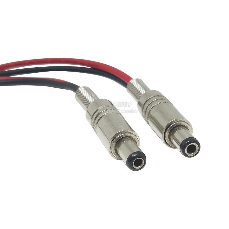 DC099 Có Cáp 5.5 * 2.1 / 2.5mm DC-022B Ổ Cắm Điện Cao Cấp 10A Kim Loại Nam Nữ Đầu 12V