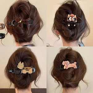 Kẹp tóc xoắn chó con dễ thương