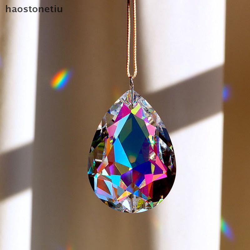 NS Pha Lê Chuông Gió Lăng Kính Chống Nắng Bắt Handmade Trang Sức Sân Vườn Treo Mặt Dây Chuyền Cầu Vồng Chaser Trang Trí Cửa Sổ Trang Trí Sân Vườn NS