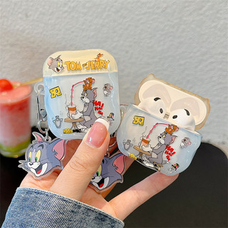 Mèo và chuột hoạt hình dễ thương cho AirPods 1 / 2 3 Pro Pro Pro2 Airpods4