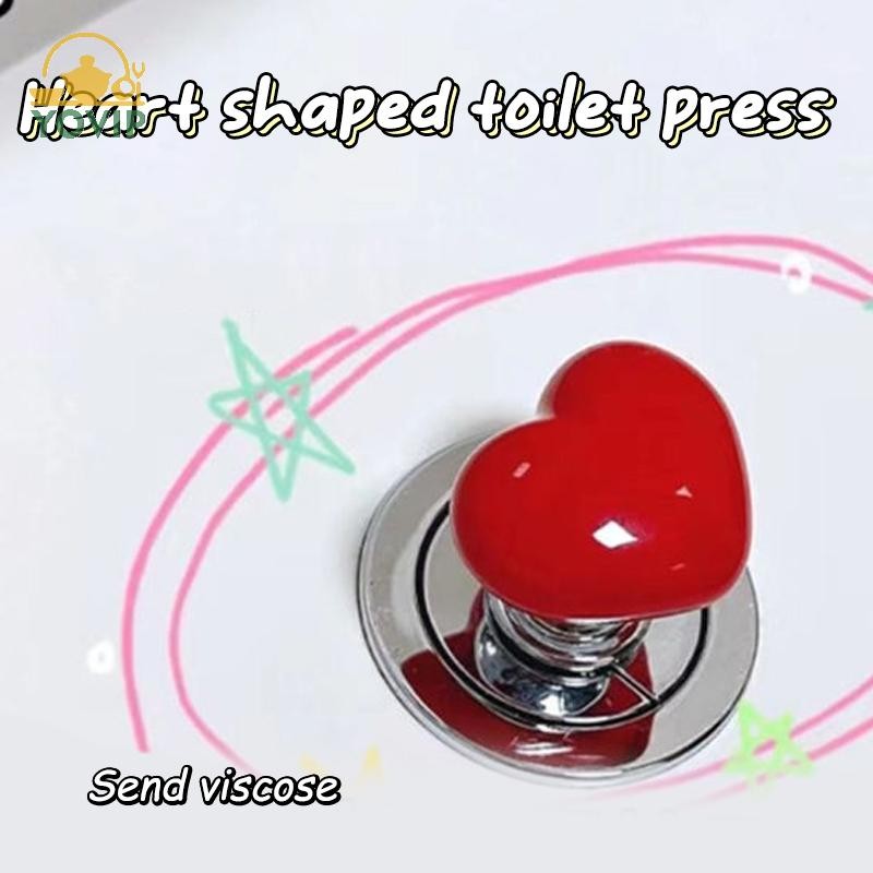 YOVIP 1 / 2 Cái Nhiều Màu Sắc Hình Trái Tim Vệ Sinh Nút Nhấn Bình Nước Đẩy Móng Tay Nghệ Thuật Trợ Lý Tủ Cửa Ngăn Kéo Tay Cầm VN