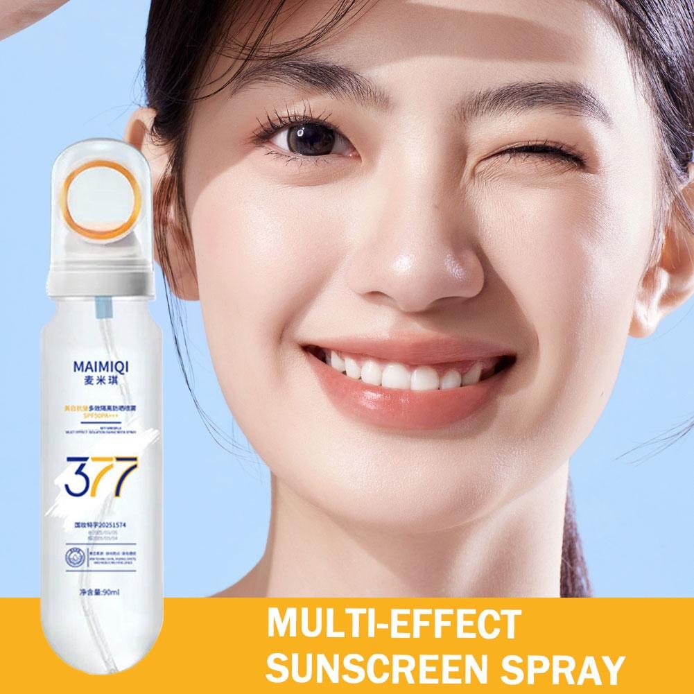 377 Xịt Chống Nắng Spf50 + Dưỡng Ẩm Làm Trắng Da Cổ Xịt Chăm Sóc Da Mặt Cơ Thể B2f3