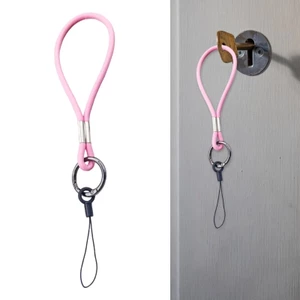 Mya Mềm Da PU Dây Cho Điện Thoại Thông Minh Và Chìa Khóa Handmade Móc Khóa Thời Trang Phụ Kiện Unisex