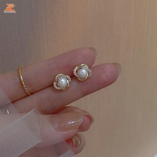 Bông tai zircon và ngọc trai cao cấp, không gây dị ứng, dành cho nữ