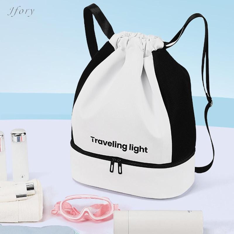 Jfory Túi Bơi Jfory Daypack Dành Cho Nữ Chống Thấm Nước Khô Ướt Tách Túi Thể Thao Di Động Tập Gym Ba Lô Ba Lô Ba Lô Để Đi Bộ Đường Dài Ngoài Trời