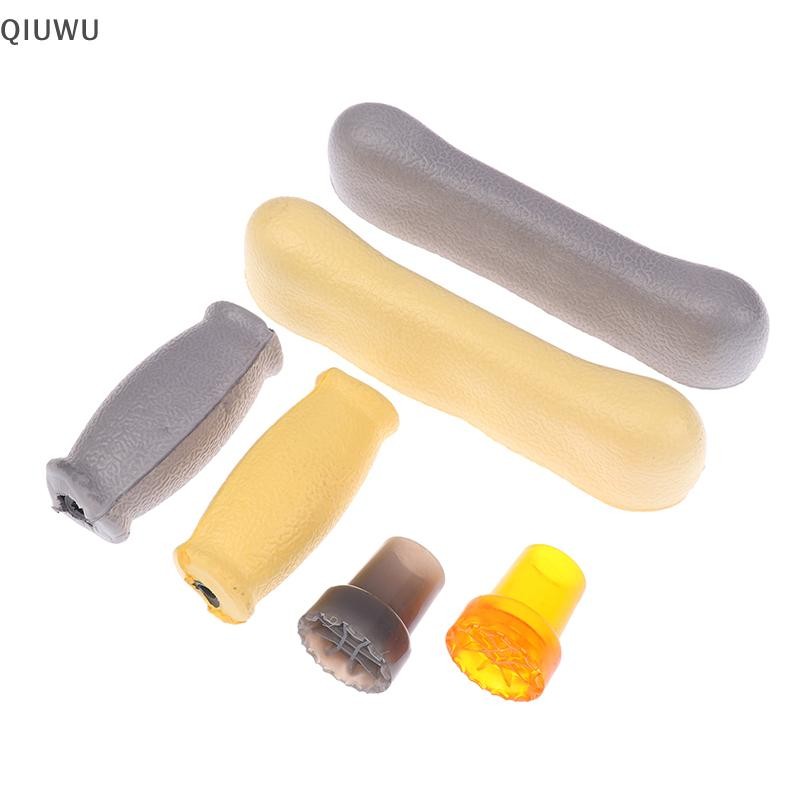 QIUWU 6 Cái / bộ Phụ Kiện Nạng nách Bộ Miếng Lót Thay Thế Cao Su Chống Trơn Trượt Đệm Nách Phụ Kiện Miếng Lót Tay.