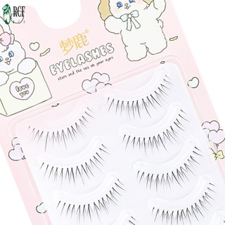 Clear Band Cosplay Manga Mi Búp Bê Mắt Tự Nhiên Châu Á Lông Mi Giả Cho Công Sở Sinh Nhật Tiệc Du Lịch