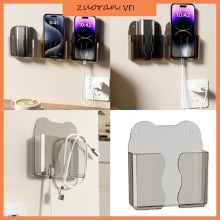 Giá đỡ điện thoại treo tường trong suốt ZUOO có lỗ sạc cho đầu giường và phòng khách