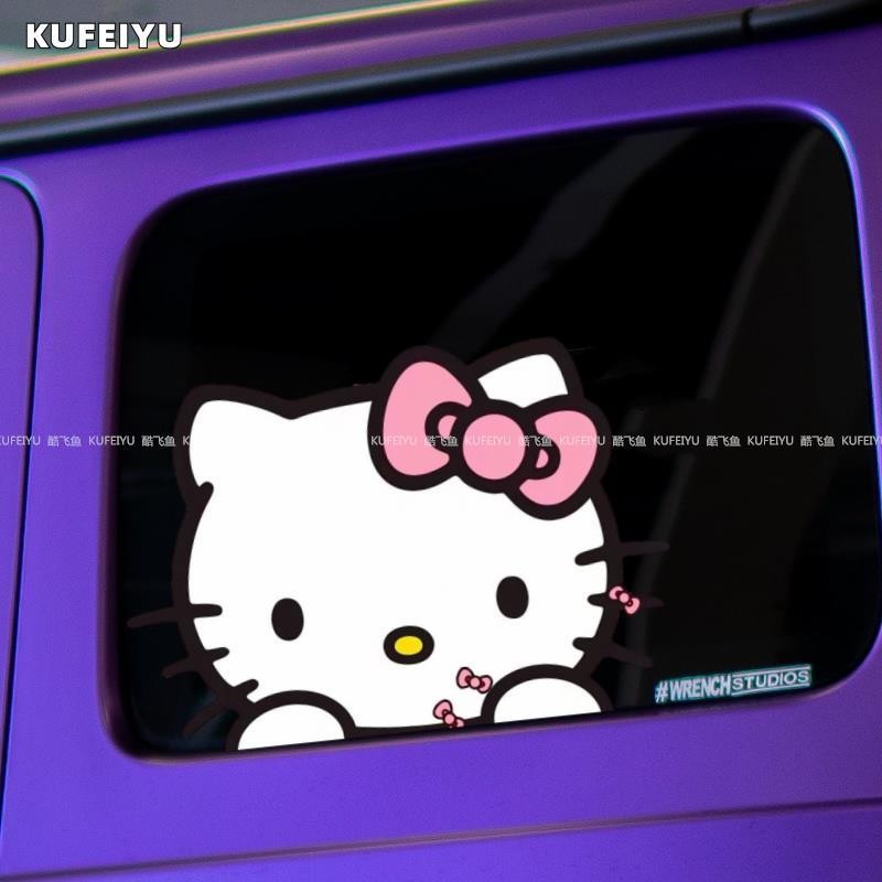 Miếng Dán Xe Dễ Thương hellokitty Sáng Tạo Hoạt Hình Dán Xe Ô Tô Xe Máy Điện Trang Trí Thân Xe Miếng Dán Chống Thấm Nước