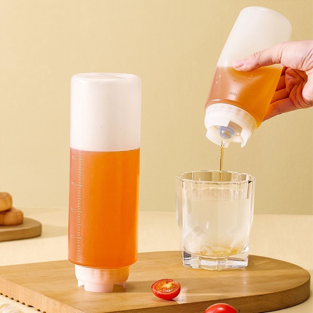 Bình đựng nước sốt ép SUNKISSD, Chai ép công suất lớn bằng nhựa, Bình đựng Salad 360 / 700 / 1000ml Nồi dã ngoại
