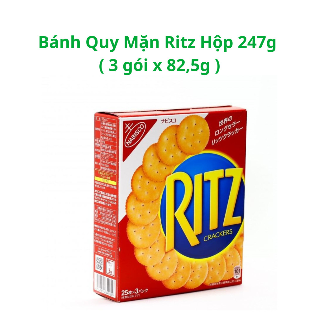 Bánh Quy Mặn Ritz Hộp 247g ( 3 gói x 82,5g ) | Shopee Việt Nam