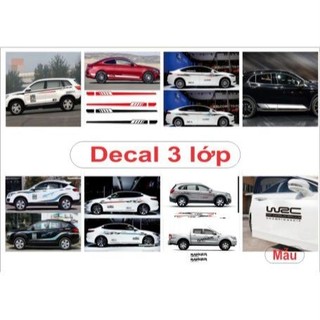 Tem xe ô tô, xe sedan 4 chỗ, 5 chỗ, 7 chỗ, sedan, SUV decal cao cấp phù hợp nhiều dòng xe vam, kia, toyota, huyndai