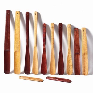 Mới Cao Cấp Gỗ Chắc Chắn Giày Sừng 16-40cm Tay Cầm Ngắn Shoehorn Người Phụ Nữ Mang Thai Giày Người Cao Tuổi Thìa Nhà Khách Sạn Giày Thìa 1 Cái