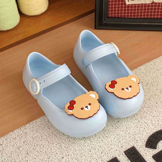 Xixitiao Nơ Gấu Đế Dày Mùa Hè Mary Jane Giày Ba Lê Nữ