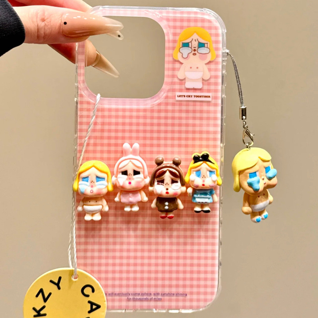 【✨Spot】[Ốp điện thoại trẻ em khóc chấm bi dễ thương] Apple16promax / iphone 15pro /14puls, chống sốc