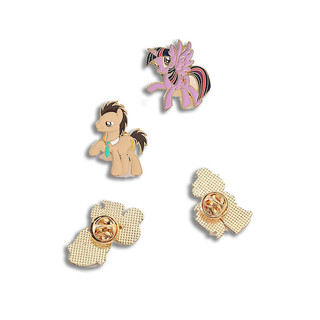 My Little Pony Men Pin Kawaii MLP Unicorn Hợp Kim Trâm Cho Ba Lô Hộp Đựng Bút Chì