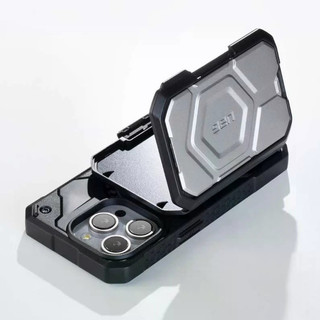 Ví từ tính cứng Armor cho iPhone 16 / 15 Pro Max & 14 Pro, cộng với Samsung Galaxy S25 / S24 Ultra.Tính năng một snap-on có thể tháo rời