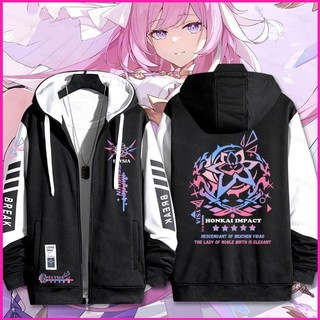 Áo Khoác Cosplay Honkai - Ngôi Sao Đường Sắt Elysia, Phù Hợp Unisex, Dài Tay