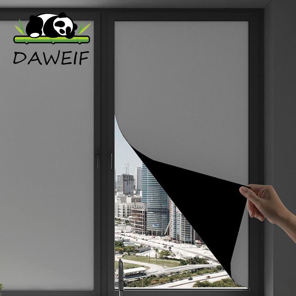 DAWEIF Blackout Glass Sticker, Full Blackout Dày Chống Nhìn Trộm Cửa Sổ ...