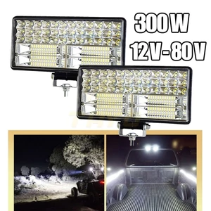 Đèn Led Trợ sáng xe tải 12v-24v 6000k kèm giá đỡ 8inch tiện dụng siêu sáng