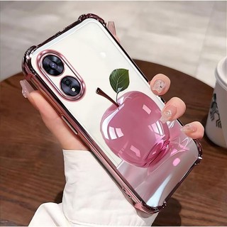 Thích hợp cho Ốp điện thoại OPPO A18 Thiết kế pha lê Apple Tiểu thuyết đơn giản Chất liệu TPU trong suốt Giá cả phải chăng Chống sốc Chống trượt Chống vân tay bền