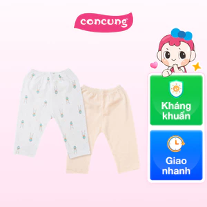Cặp quần ss dài Animo NB422054 (6-9M,cam-trắng)