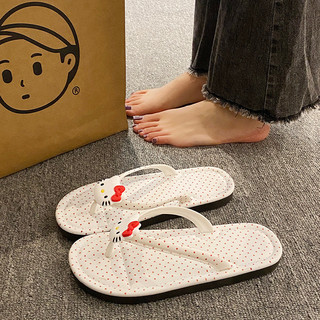 Dép Influencer Hoạt Hình kt Mèo Flip-Flops Nữ Mặc Ngoài Thời Trang Dễ Thương Phù Hợp Với Nhà Phiên Bản Hàn Quốc ins Cao Cấp Mùa Hè