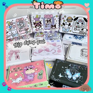 Hộp Đựng Quà Carton Nhỏ Hoạ Tiết Tổng Hợp Đóng Hàng Gói Card Cute Timo GQ62