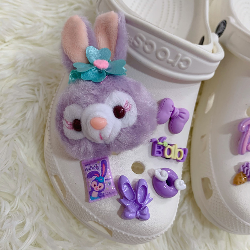 Lỗ Phụ Kiện Giày Star Dew Khóa Giày Hoạt Hình Hoa Giày Dễ Thương Thích Hợp Cho Crocs Khóa Giày DIY Lỗ Khóa Giày Zhibixing Khóa Giày Có Thể Tháo Rời ins Giày Hoa