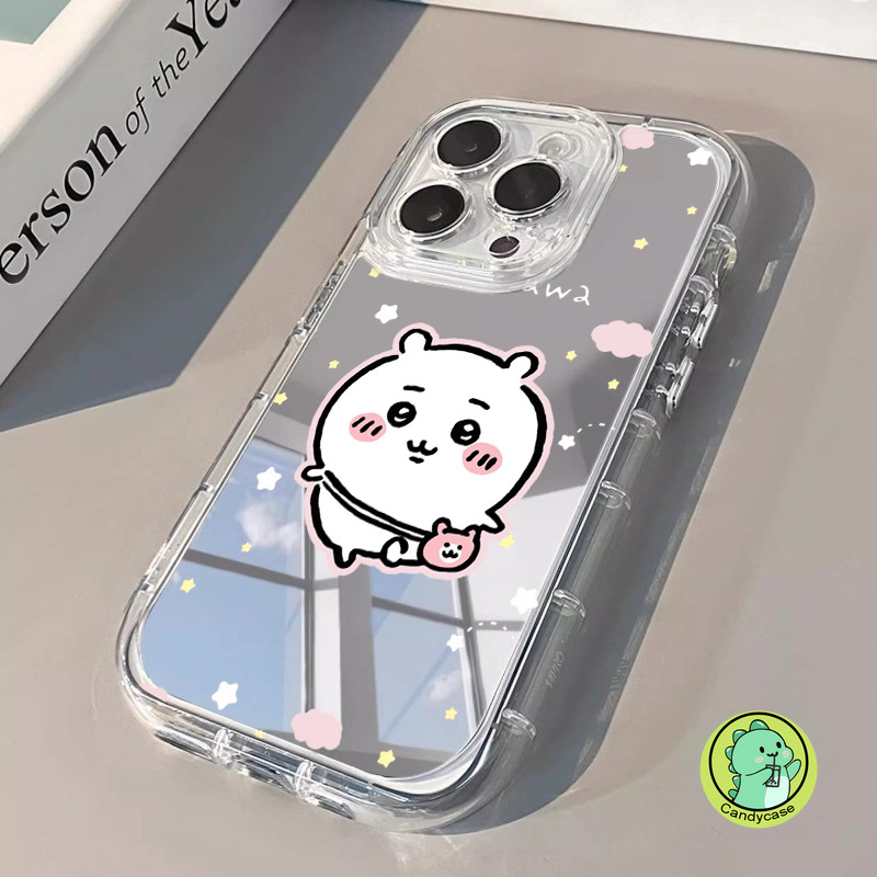 Ốp Điện Thoại Gương Túi Khí Cho Honor X9C Smart X9A X9 X8 X7 X7C X7B Magic 7 6 5 3 Pro Lite 5G 4G Vỏ Hoạt Hình Dễ Thương Thỏ Chiikawa Vỏ Trong Suốt
