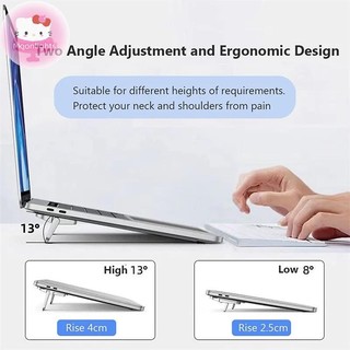 Moonlights 2 Chiếc Giá Đỡ Laptop Di Động Có Thể Gập Lại Nvisible Laptop Riser Giá Đỡ Cho Notebook Đứng Làm Mát Giá Đỡ EN
