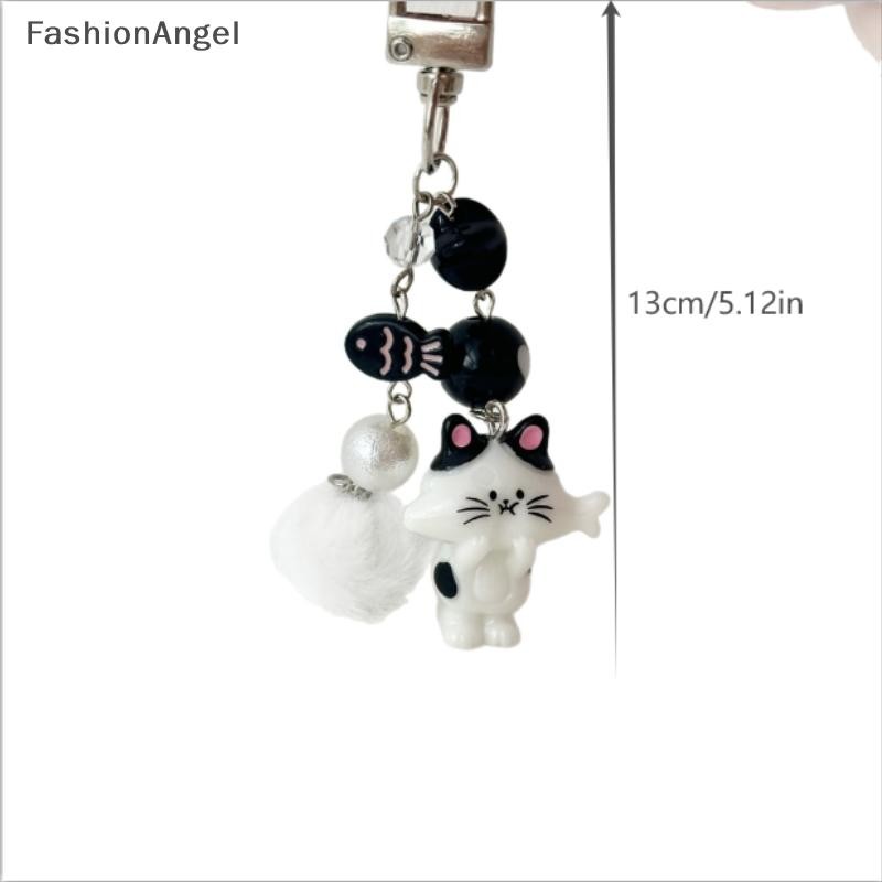 FashionAngel Dễ Thương Mèo Con Hạt Móc Khóa Mặt Dây Chuyền Ngôi Sao Cá Quyến Rũ Dây Xích Điện Thoại Cô Gái Đáng Yêu Ba Lô Túi Trang Trí Cặp Đôi Quà Tặng VN
