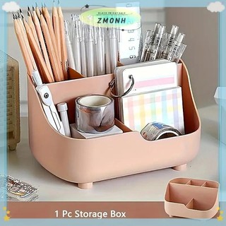 Hộp đựng cọ trang điểm đa chức năng dung tích lớn 5 lưới bằng nhựa chất lượng cao Hộp đựng máy tính để bàn