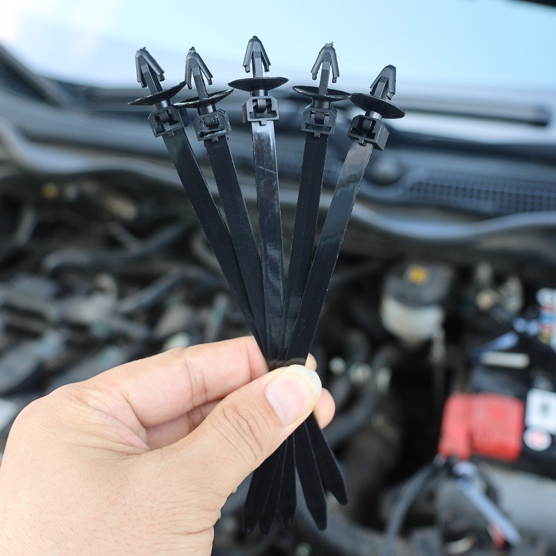 Dây buộc cáp đầu máy bay chống nước - Dây buộc cáp Nylon căng thẳng mạnh - Phụ kiện tự động chắc chắn để cố định dây nịt​