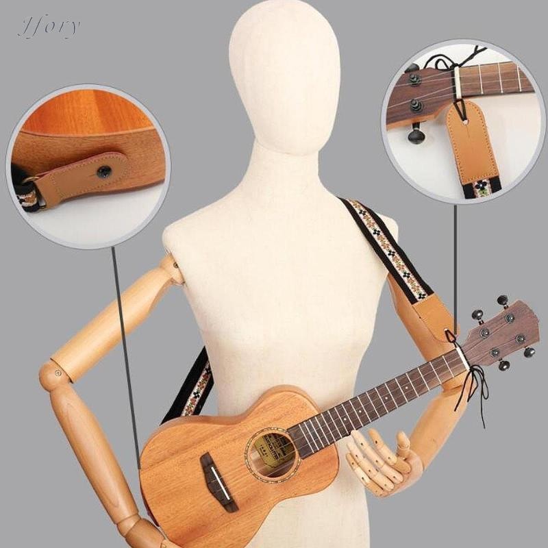 Jfory Dây đeo đàn Ukulele Dây đeo vai nhẹ mềm mại và thoải mái có thể điều chỉnh cho
