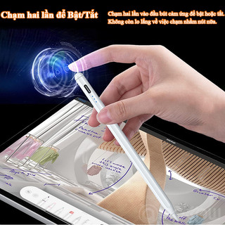 Bút cảm ứng cho ipad 10/9/8/7/6 air 5/4/3 pro 2018–2025 | Sạc type-c nam châm hút chắc đầu bút thay thế viết mượt