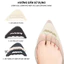 COZII (10 cặp ạ) Miếng Lót Mũi Giày Cao Su EVA Siêu Nhẹ Đệm Êm, Thoải Mái Chống Đau Ngón Chân, Giảm Bị Rộng Cho Nữ